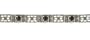 Art Deco Style Sterling Silver Filigree 3 Stone Garnet Bracelet