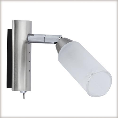 Paulmann 66335 Spotlights Astrid Balken 1x40W G9 Nickel satiniert/Satin 230V Metall/Glas