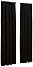 S. Lichtenberg and Co. Madison 54 by 84-Inch Curtain Panel, Black