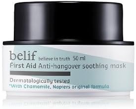 belif, First Aid - Anti-hangover Soothing Mask (50g, gel type, soothing) by belief Korean Beauty