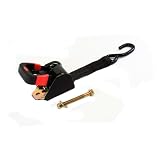 2x 4' Retractable Tie Down Ideal for Motorcycle, ATV, Boat Trailer by RatchetPower
