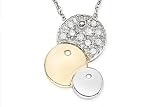 Childrens 14K Two Tone Gold Diamond Pendant