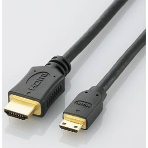 ELECOM HIGH SPEED HDMI-Miniケーブル 2.0m DH-HD13AM20BK