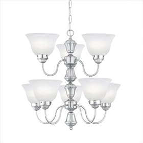 Eight-Light Two-Tier Chandelier