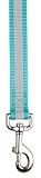 4 FOOT - BLUE -Reflective Stripe Safety Dog Lead