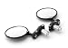 Volar M040-Black Universal ATV Motorcycle Bar End Mirror