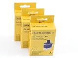 Compatible Brother LC41BK Combo 3-Pack: 3 Black Ink Cartridges- OA100 Brand - Intellifax 1840, 2440, MFC-3240, 210, 420, 5440, 5840, 620