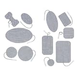 1 pk of 4 Superior Silver ROUND electrodes (3.81 x 6.35cm) for improved adherence and reusability