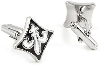 1 Pair Men's Cufflinks ID170169 Cherry Blossoms Cuff Links Cadeaux Mariage Partie Chemise Tissu Shirt Party Bouton Classique