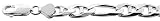 Sterling Silver 5/16 (7.5 mm) Thick figarucci Chain, NICKEL FREE
