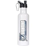 Tampa Bay Lightning NHL 26Oz White Stainless Steel Water Bottle