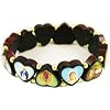 Christian Wood Religious Icon Saint Heart Bracelet