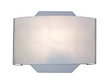 Eurofase SC-1DAK-2N Dakota 1-Light Wall Sconce, Satin Nickel/White