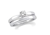Platinum 0.50 CTW Round Diamond Solitaire Ring