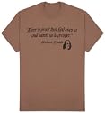 Benjamin Franklin - Beer is Proof that God Loves Us and Wants Us to Prosper Subject T-Shirt, XL - Brown