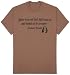 Benjamin Franklin - Beer is Proof that God Loves Us and Wants Us to Prosper Subject T-Shirt, XL - Brown