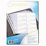 Business Card Binder Refill Pages, 8 1/2 x 11, 20 Cards/Page, 5 Pages/Pack (ROL67695) Category: Business Card Holders