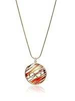 Silver Luxe Collar Infinity, Amber