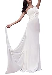 Cocktail One Shoulder Club Dress/Evening Dress/Prom Dress/Party Dress/Maxi Dress  with a Brush/Sweep Train 