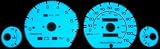 2-Color Glow Gauges