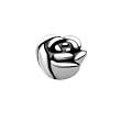 Surgical Steel Flower Rose Dermal Anchor Top