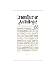 Frankfurter Anthologie. Gedichte und Interpretationen: Dreiunddrei�igster Band