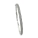 14K White Gold 1 1/2 ct. Black and White Diamond Bracelet