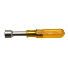 Xcelite P10 Compact Standard Drilled Nutdriver, 5/16" Hole Depth, 1-9/32" Working Length, Amber Handle