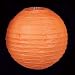 19 orange HANGING PAPER LANTERNS