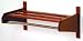 36" Coat and Hat Rack - Dark Red Mahogany Finish (Dark Red Mahogany) (11.5"H x 37.75"W x 15.5"D)