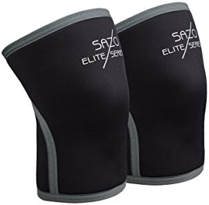 Knee Sleeve (1 Pair) 7mm Neoprene Support &amp;Compression for Squats Crossfit Powerlifting Men &amp; Women (Small)