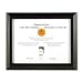 DAX Solid Wood Award/Certificate Frame, 8.5 x 11 Inches, Black with Walnut Trim (N19881BT)