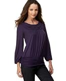 Apparel : Cha Cha Vente Long-Sleeved Cowl-Neck Jersey Top