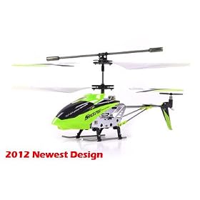 Syma 2012 Newest Design - Syma S107G 3 Channel RC Radio Remote Control Helicopter with Gyro - Green Color: Toys &amp; Games