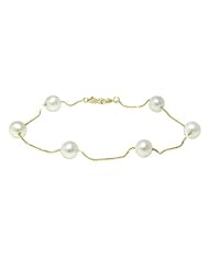 14K Yellow Gold 7 Station Bracelet