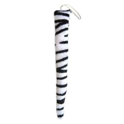 Plush White Tiger Tail Costume Accessory ~ Halloween Animal Costume Accessories