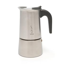 La Cafetiere Bialetti Musa Satin Stove Top Espresso Maker, 10 Cup