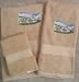 Embroidered Haying with Horses on Beige Bath Towels Set