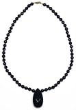 14k Yellow Gold 6mm Black Onyx Bead w/ Faceted Pear Shape Pendant, 17 31Bgi3uVr7L. SL160 14k Yellow Gold 6mm Black Onyx Bead w/ Faceted Pear Shape Pendant, 17