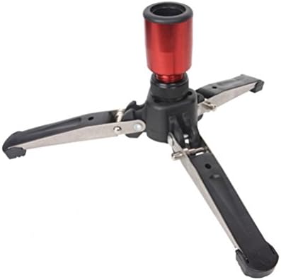 LXJ SMILE Universal 3 Legs Monopod Base Stand Unipod Holder Support For DSLR Camera(Red)