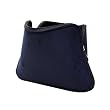 CaseCrown Double Memory Foam Netbook Pouch (Navy Faux Suede) For ASUS N10J 10.2-Inch Netbook