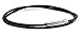Hamoery Women Men 7mm Leather Cord Chain Necklace Black Braided Rope Stainless Steel Clasp Chain Necklace
