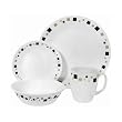 Corelle Livingware Geometric 16-Piece Dinnerware Set, Service for 4