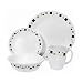 Corelle Livingware Geometric 16-Piece Dinnerware Set, Service for 4