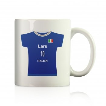 Italien EUROPA 2012 Trikot Becher mit Namen und Nummer
