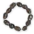 Smokey Quartz Stretch Bracelet- 8"