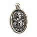 Saint Bridget - Saint Patrick Two-sided Oxidized Medal - MADE IN ITALY