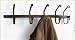 Wall Mount Coat Rack Black Iron