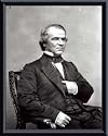 Art Poster Metal Framed Print - President Andrew Johnson - Artist: National Archive- Poster Size: 14 X 11