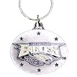 Philadelphia Eagles Pewter Oval Keychain